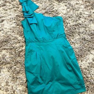 Green Blue one shoulder French Connection dress